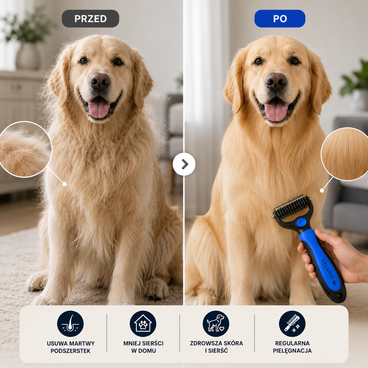 Veluro FurControl - Trymer do Podszerstka 1